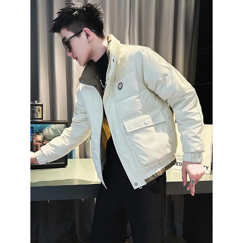 Áo Khoác Cotton, Quần Áo Bảo Hộ Lao Động Pu Shuai, Áo Khoác Mùa Đông Nam, Phong Cách Thường Ngày Ngắn, Áo Khoác Độn Bông, Hàng Mới Về 2023, Áo Khoác Độn Bông Mùa Đông Nam, Chất Lượng Cao, 2025 3