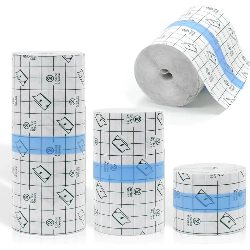 Transparent Film Dressing Roll 5/10m  Pita Medis Anti Air Plester PU Film Dressing Pita Medis Anti Air Tahan Air Luka Plester 3