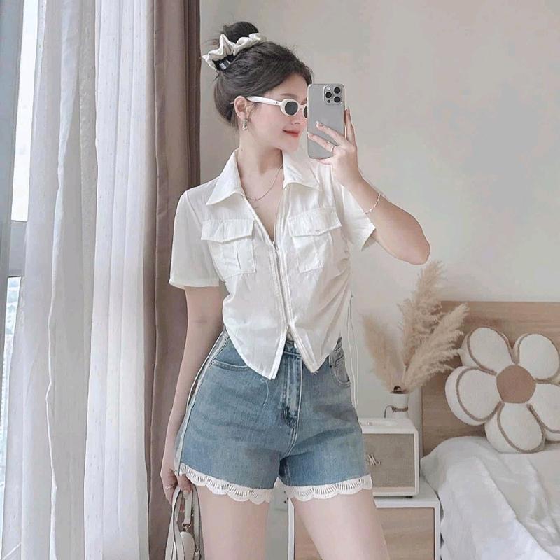 Áo thun Bigsize 50-85kg 2 túi dây rút eo chất thun tăm lạnh 5