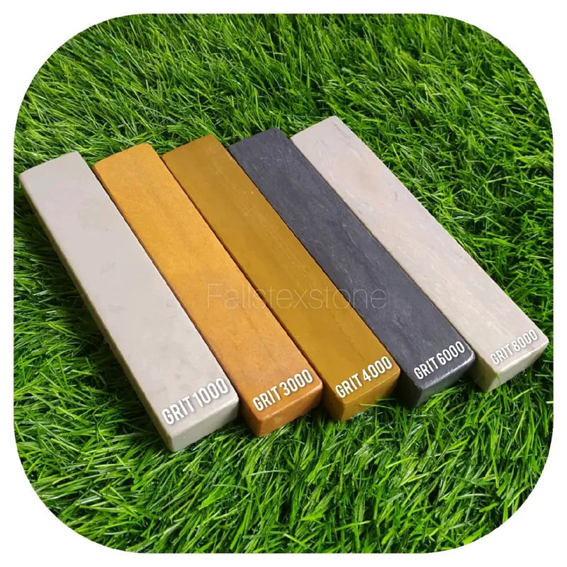 Batu Asahan Pisau taji 1 set isi 5 pcs 15x3x2cm. Asahan murah berkualitas 2