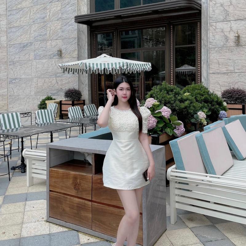 Váy xẻ vai cổ ngọc xinh xỉu cho các nàng 3