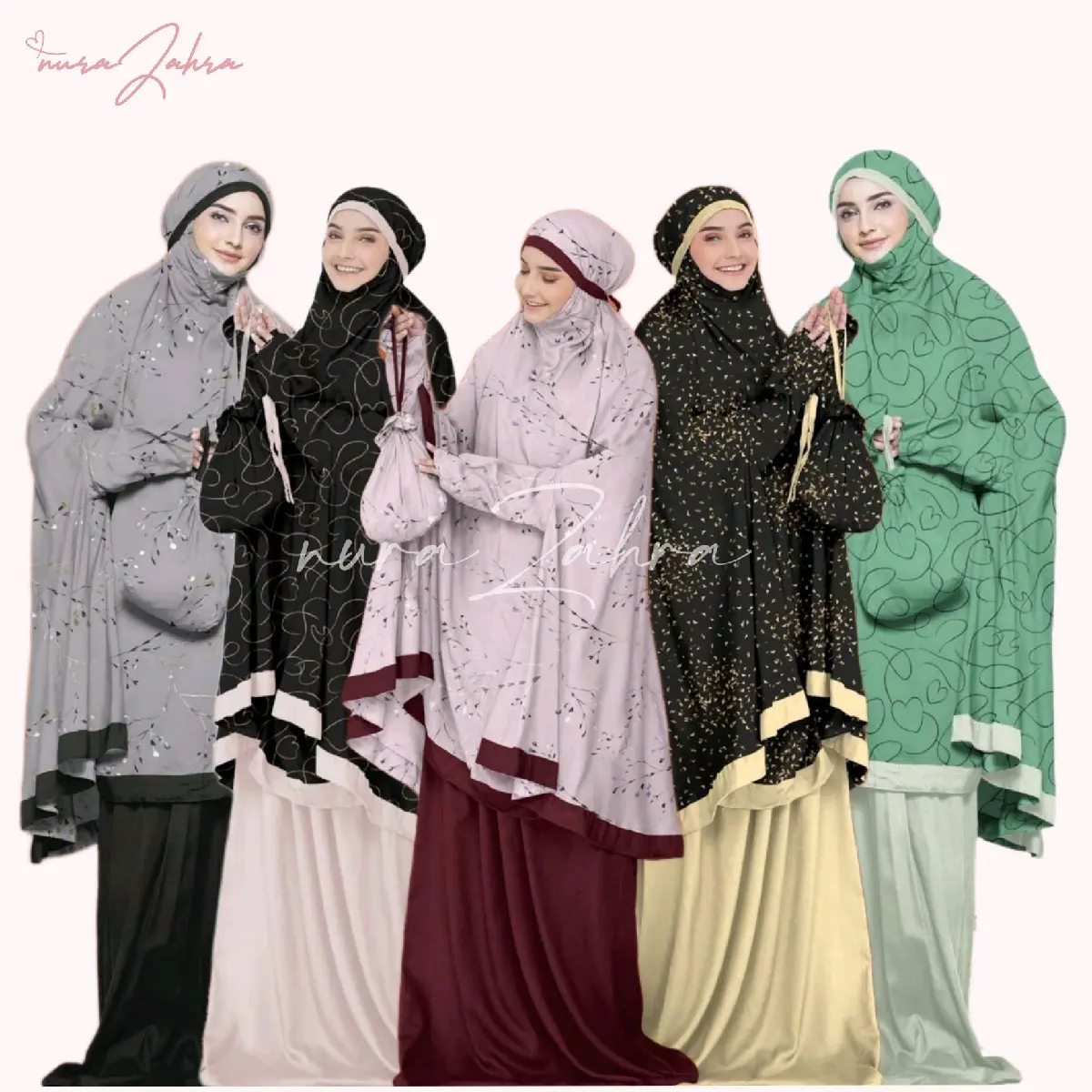 Mukena Abbk Motif