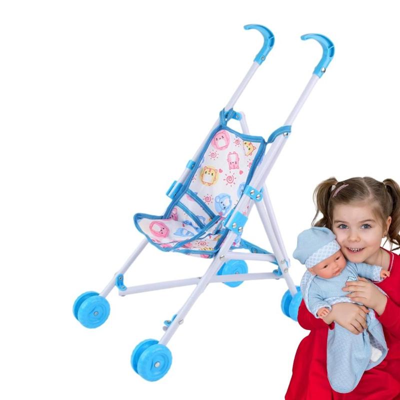 Product Introduction of Trendy Interactive Dolls Pram Pretend Play Toys Stable Baby Stroller Plastic Doll Stroller for Boys Girls Babies 18