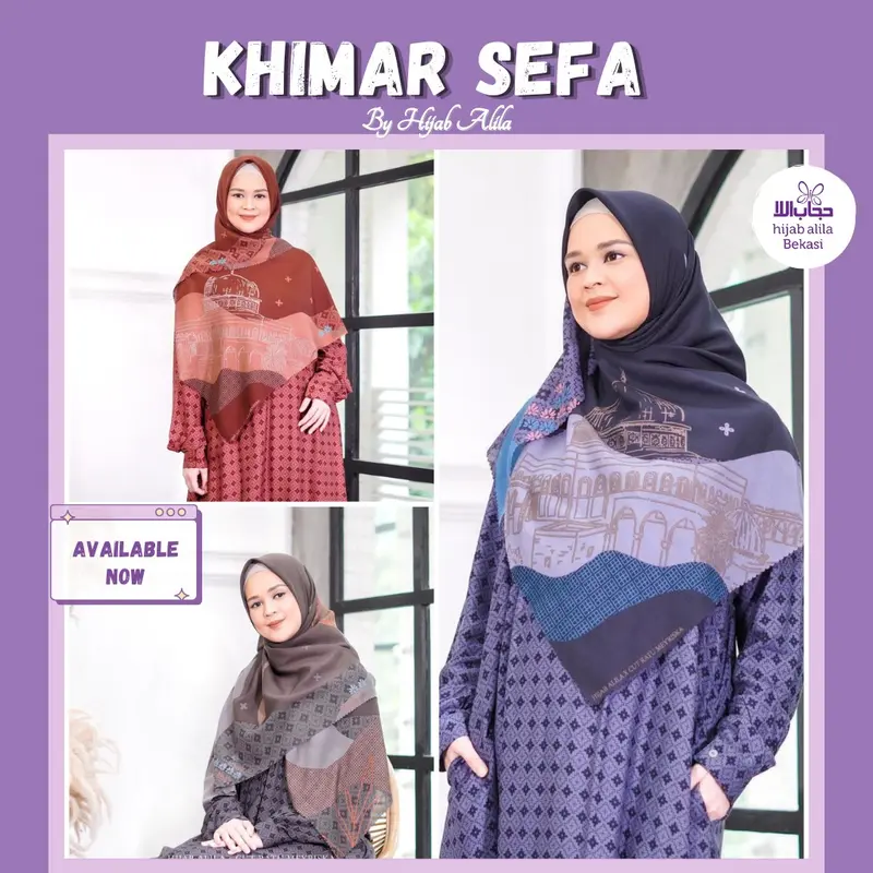 KHIMAR SEFA SERIES BEST SELLER HIJAB ALILA X CUT RATU MEYRISKA 0