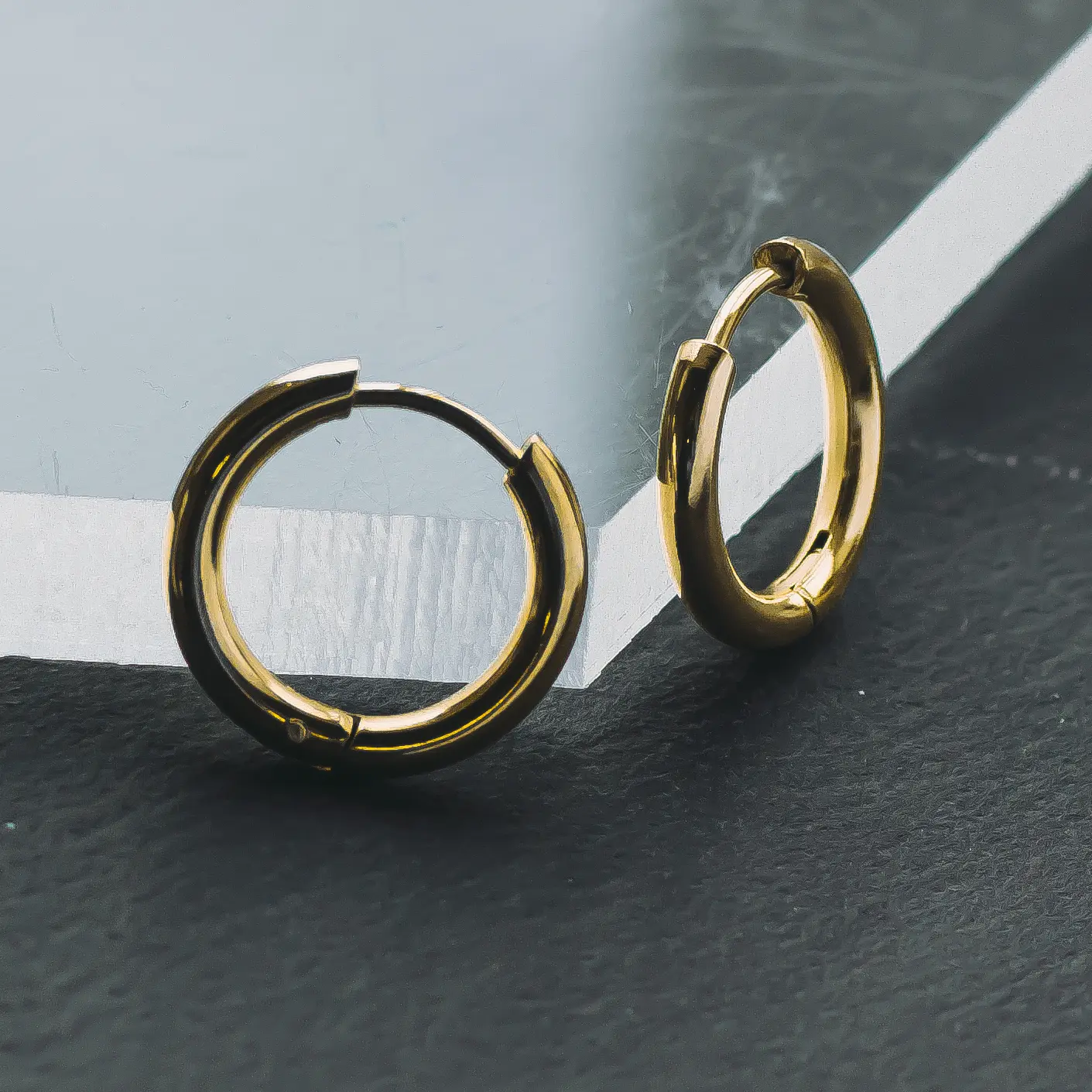 ORBIT 2 Earrings - Gold by Stööki