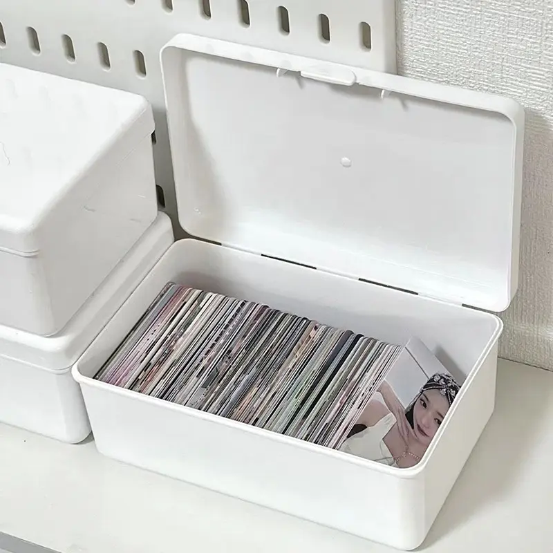 Hộp lưu trữ trong suốt, phong cách Hàn Quốc, cho hộp mù, thẻ và thẻ ảnh, hộp Sắp Xếp, người Sắp Xếp ảnh 3