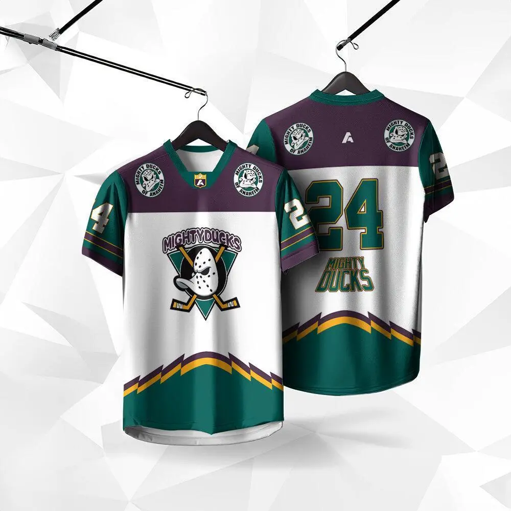 Amigo 2025 Sublimation Microfiber Jersey Tshirt Design Mighty Ducks Shirts Jersey Clothes Malaysia Viral Tiktok Jersey