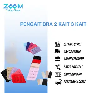 Pengait Bra 2 Kait 3 Kait  SAMBUNGAN PENGAIT TALI BRA KUTANG Bh (ZTS)