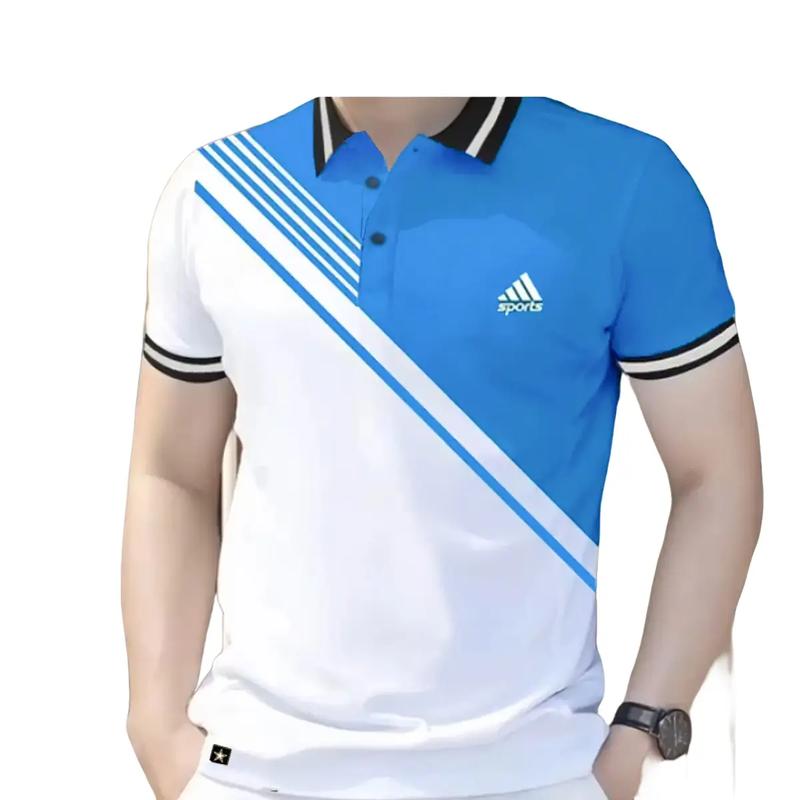 Áo polo nam phối sọc ngực kiểu dáng thể thao cao cấp Thun Menswear  Màu Đen