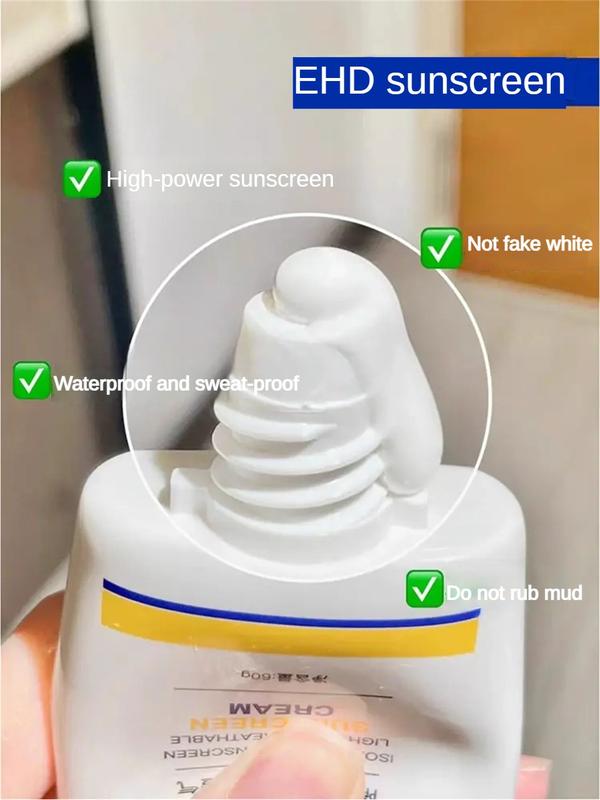 Product Introduction of 【 🔥 HOT 】 EHD  Facial sunscreen SPF50PA+++ Moisturizing, refreshing, and non greasy Waterproof and oil control Isolate UV rays Summer Outdoor Skin care sunscreen 60G 19