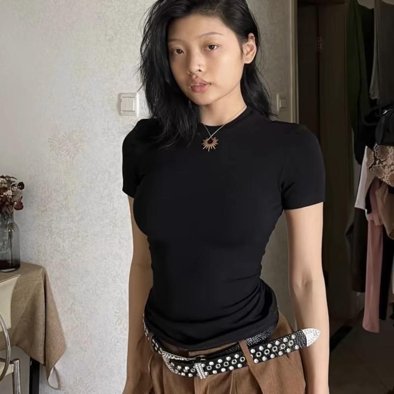 Áo thun gân ôm fit body nhiều màu JUSTDUN B3 | BigBuy360 - bigbuy360.vn