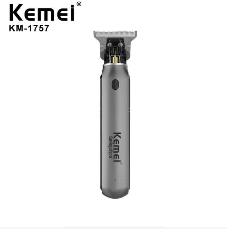 Tông Đơ Cắt Tóc Chấn Viền Không Dây Sạc USB Kemei Km 1757