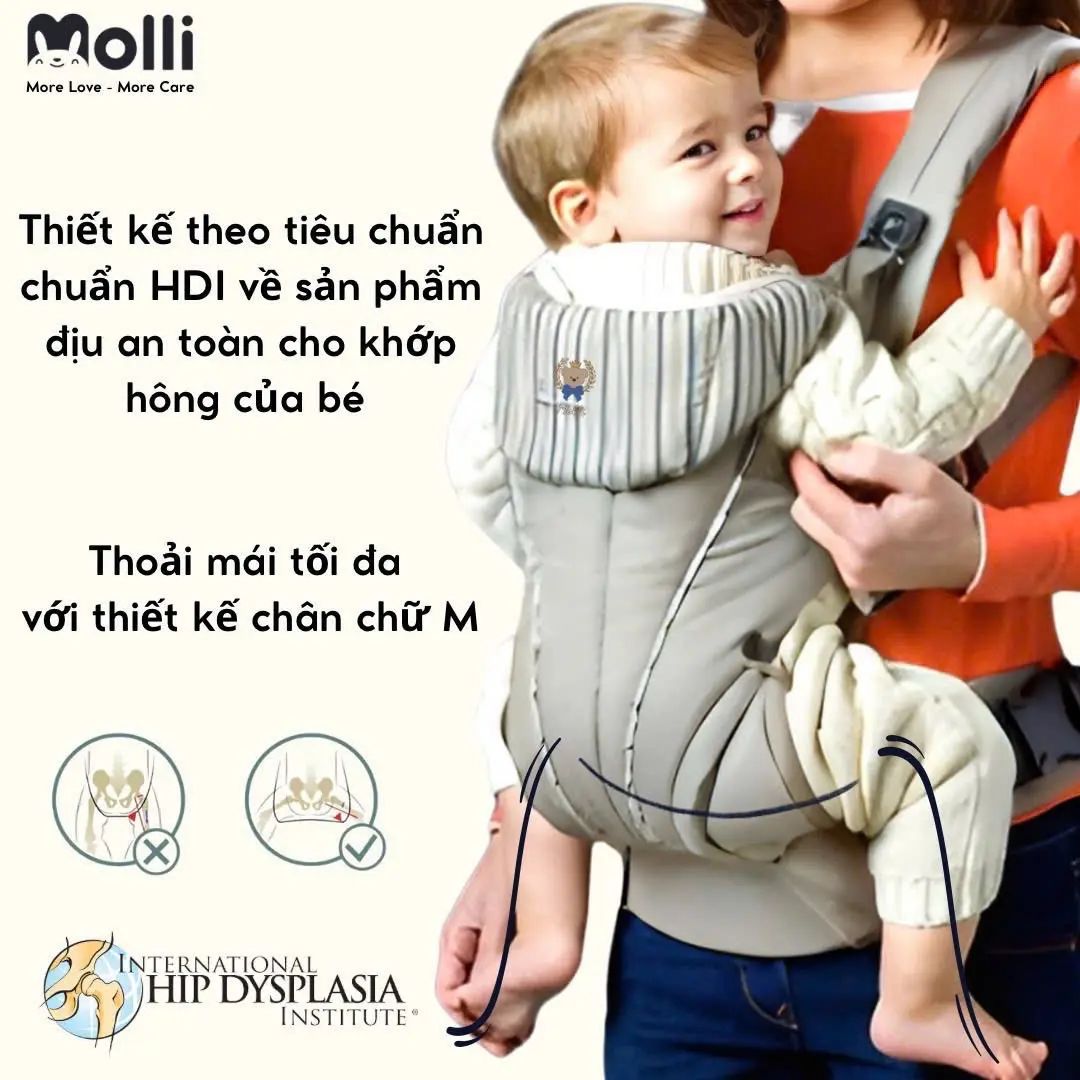 ĐỊU TRỢ LỰC MOLLI cho bé 3-18 tháng