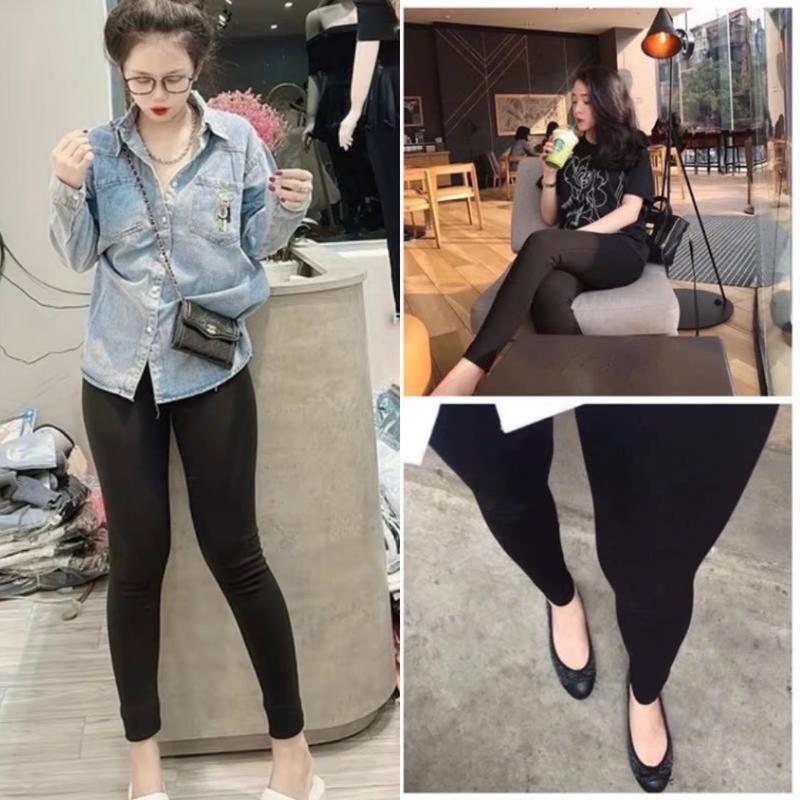 COMBO 2 Quần Legging Dành Cho Nữ Cạp Cao Co Giãn Tốt Quần Legging Nữ Tập Gym Quần Legging Đi Học Đi Làm KHÔNG TÚI Chạy Bộ