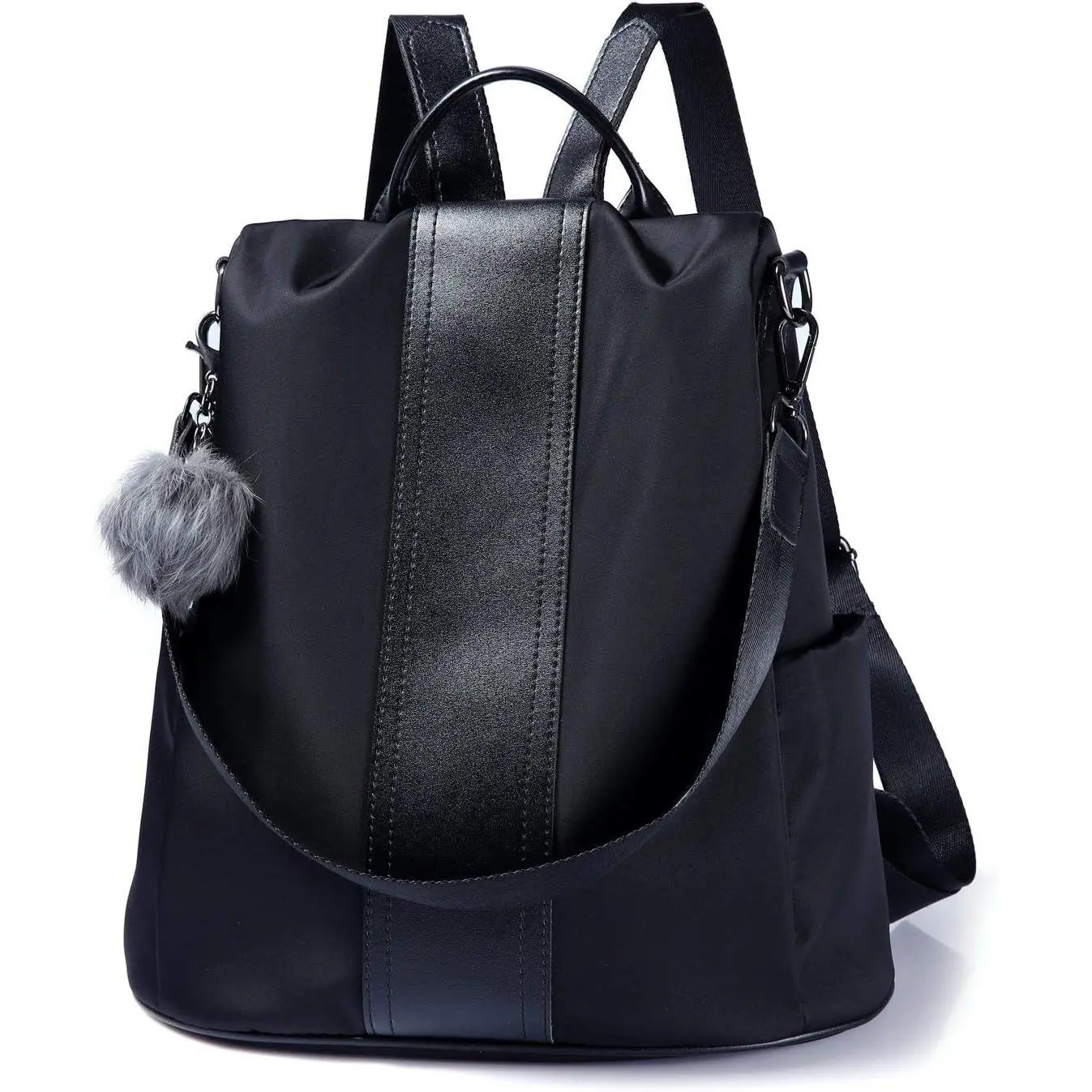 Women Backpack Purse Waterproof Nylon Anti-theft Rucksack Lightweight Shoulder Bag
