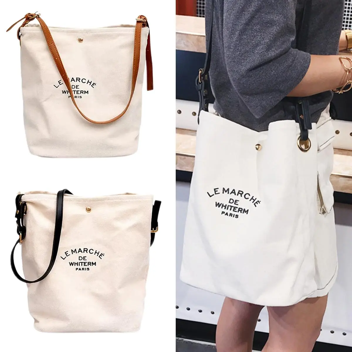 Women'S Casual Canvas Shoulder Bag, Women'S Shoulder Strap Cloth Shoulder Bag, Fashion , Women'S Simple Canvas Handbag