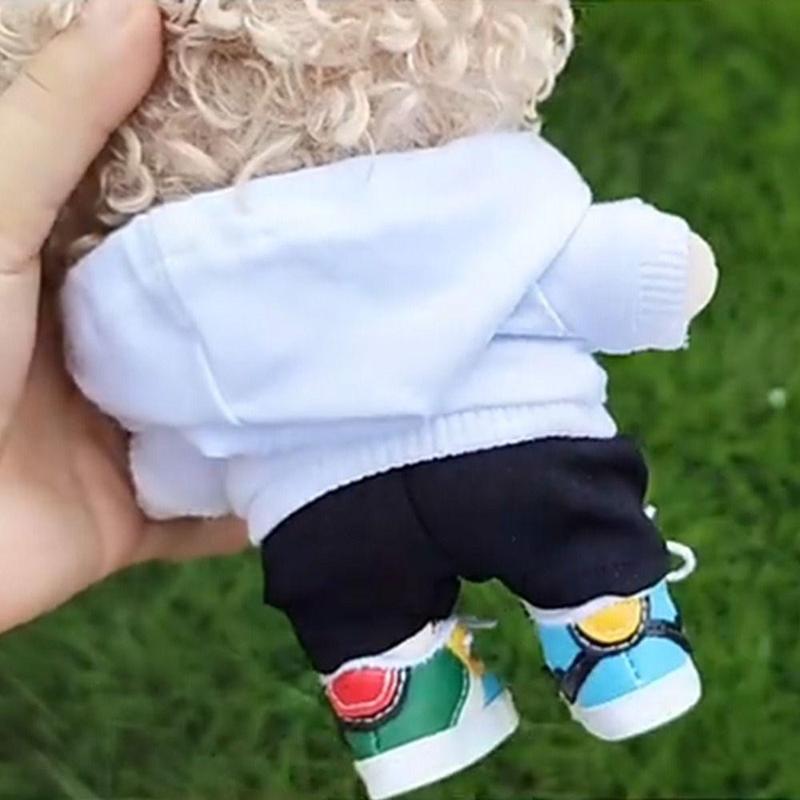 Product Introduction of Hoodie L a B u B u Handmade untuk Boneka Kapas 15cm/20cm, Sweatshirt Outfit Fashion, Top untuk Boneka BJD 1/11 1/12 OB11, 10cm 15cm 20cm 11