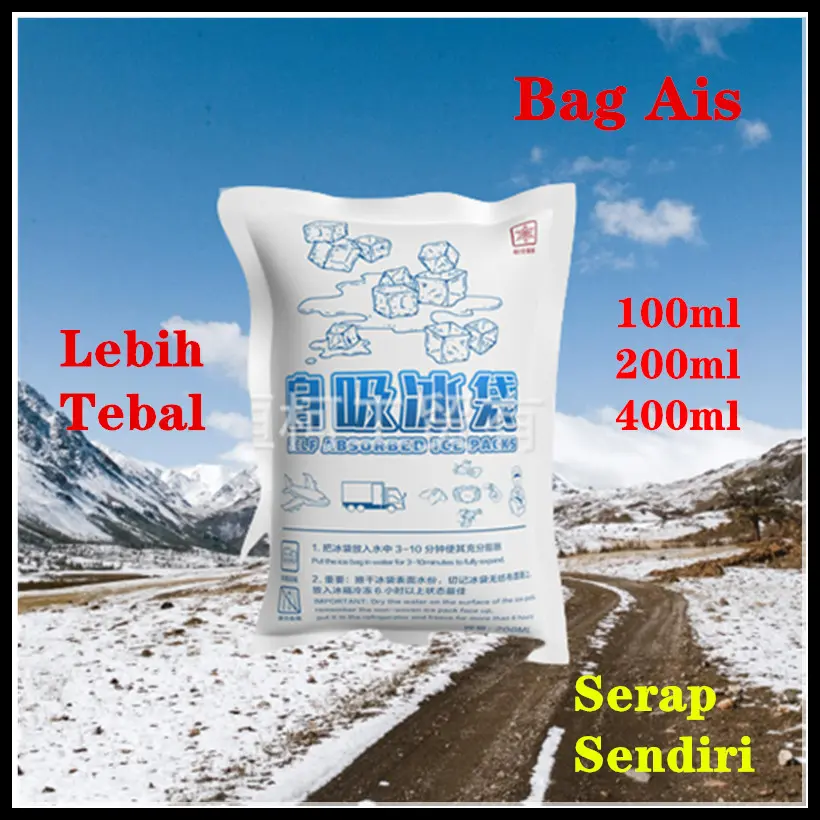 Beg Ais Sejuk/Reusable Cooler Bag/Ice Bag Storage/Ais Pek