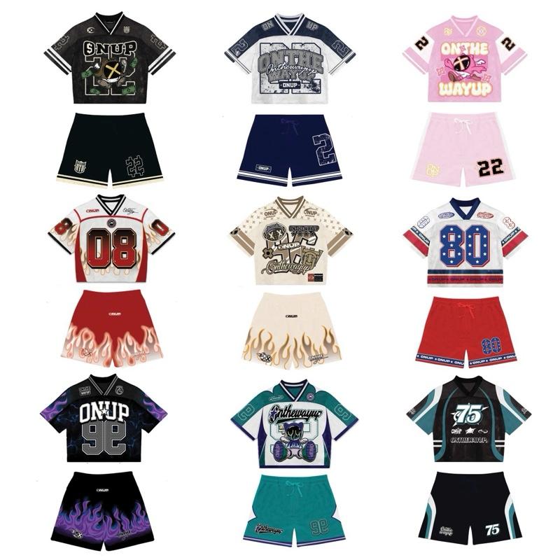 COMBO Áo thun lưới Jersey Mascot + Quần Short Lưới ONTHEWAYUP thoáng mát , thoải mái Nam Top Sport Đồng