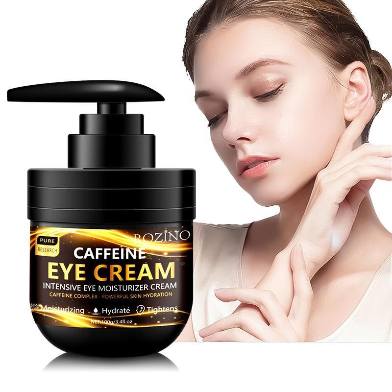 Black Press Jar Caffeine Eye Cream, Moisturizing Eye Cream, Eye Care Product for Women & Men, Daily Skincare Product for Daily Use 7