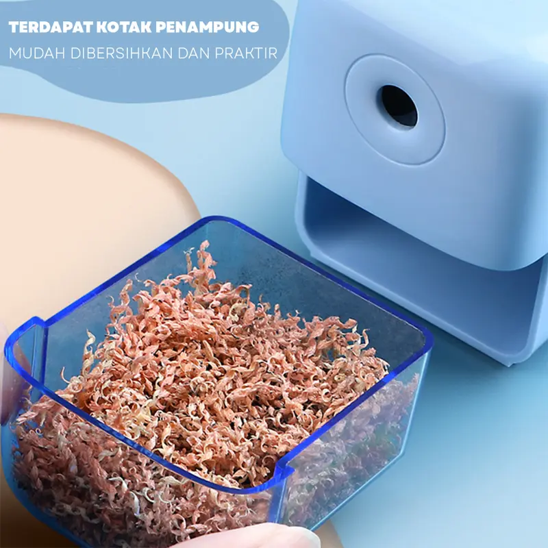 [READY] Aimilo Rautan Serutan Pensil Putar Gaya Kartun Sharpener Rautan Meja 4 Warna Plastik Pena Stationery 4