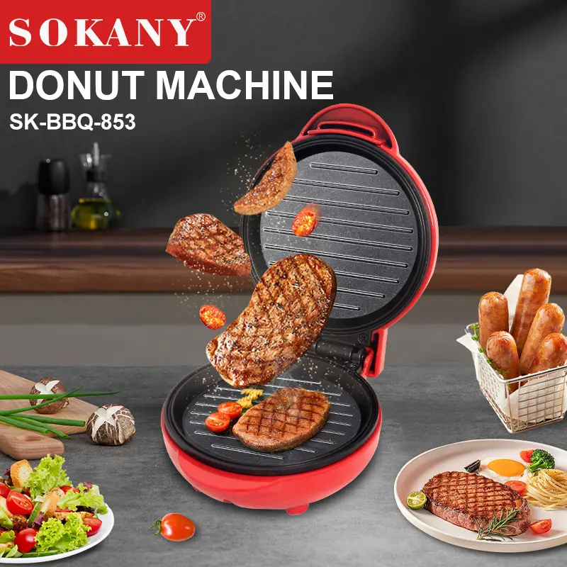 Máy làm bánh Waffle Dash Mini, bánh nướng, thịt nướng sokany 853