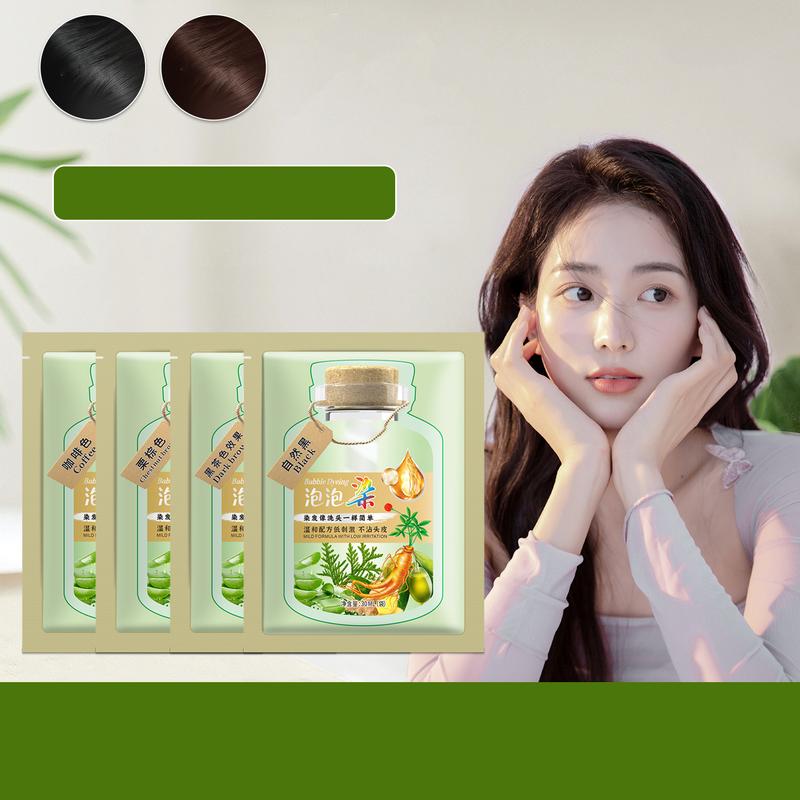 Product Introduction of (Tặng 4Gói) Combo 40 gói dầu gội nhuộm màu tóc Tặng thêm 4 gói và Tặng 4 bộ phụ kiện Lalabeauty 8