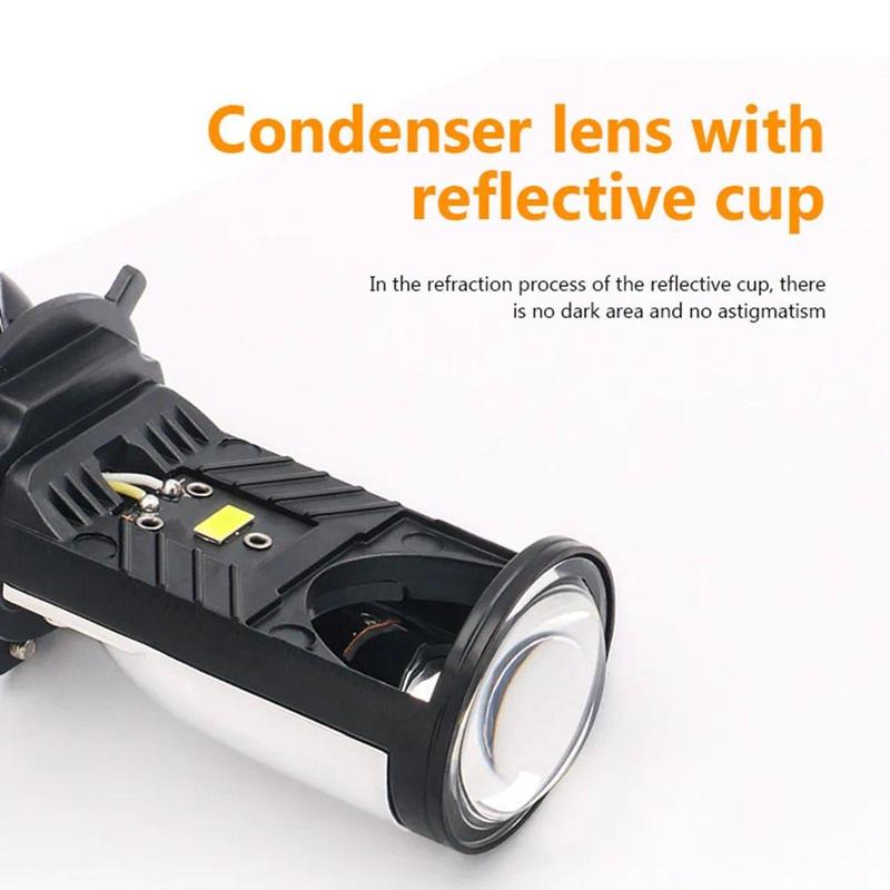 Product Introduction of Y6 Turbo Fan H4 LED Headlights Car H4 Mini Projector Lens 6000K Super Bright 20000LM Hi Lo Beam Bulb LED Lights Car Light Lamp 5