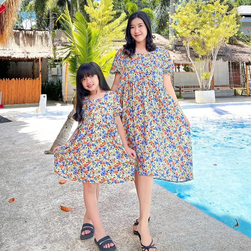 DASTER TALI RAYON COUPLE  - DASTER TALI RAYON PREMIUM baju dewasa dress Panjang 3