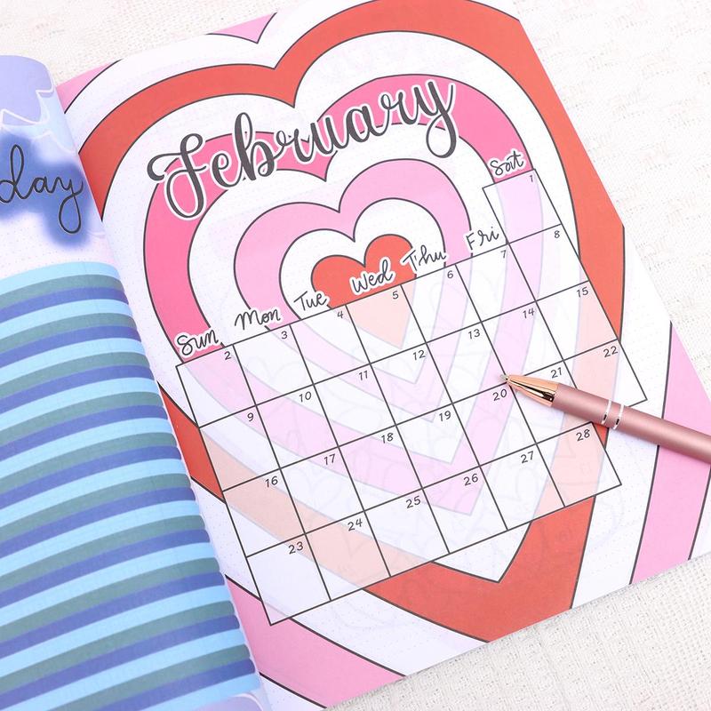 Product Introduction of 2025 Bullet Journal, 1 Count Creative Scrapbook, Daily Planner Notebook, Journal Notebook, Office Stationery & Supplies, Gift for Friend 6