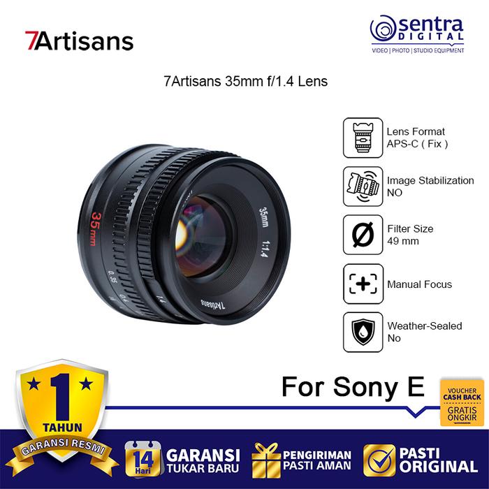 Gambar 7Artisans 35mm F/1.4 APS-C Lens for Sony E Lensa 7 Artisans 7 Artisan 7Artisan dari Sentra Digital Kota Surabaya Tokopedia