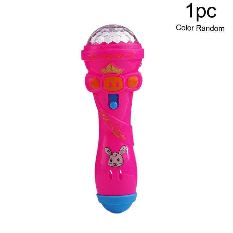 Product Introduction of Classic Flash Microphone Toys Mini Cute Music Karaoke Star Prop Light Mike Luminous Toys W4L1 N2C1 30