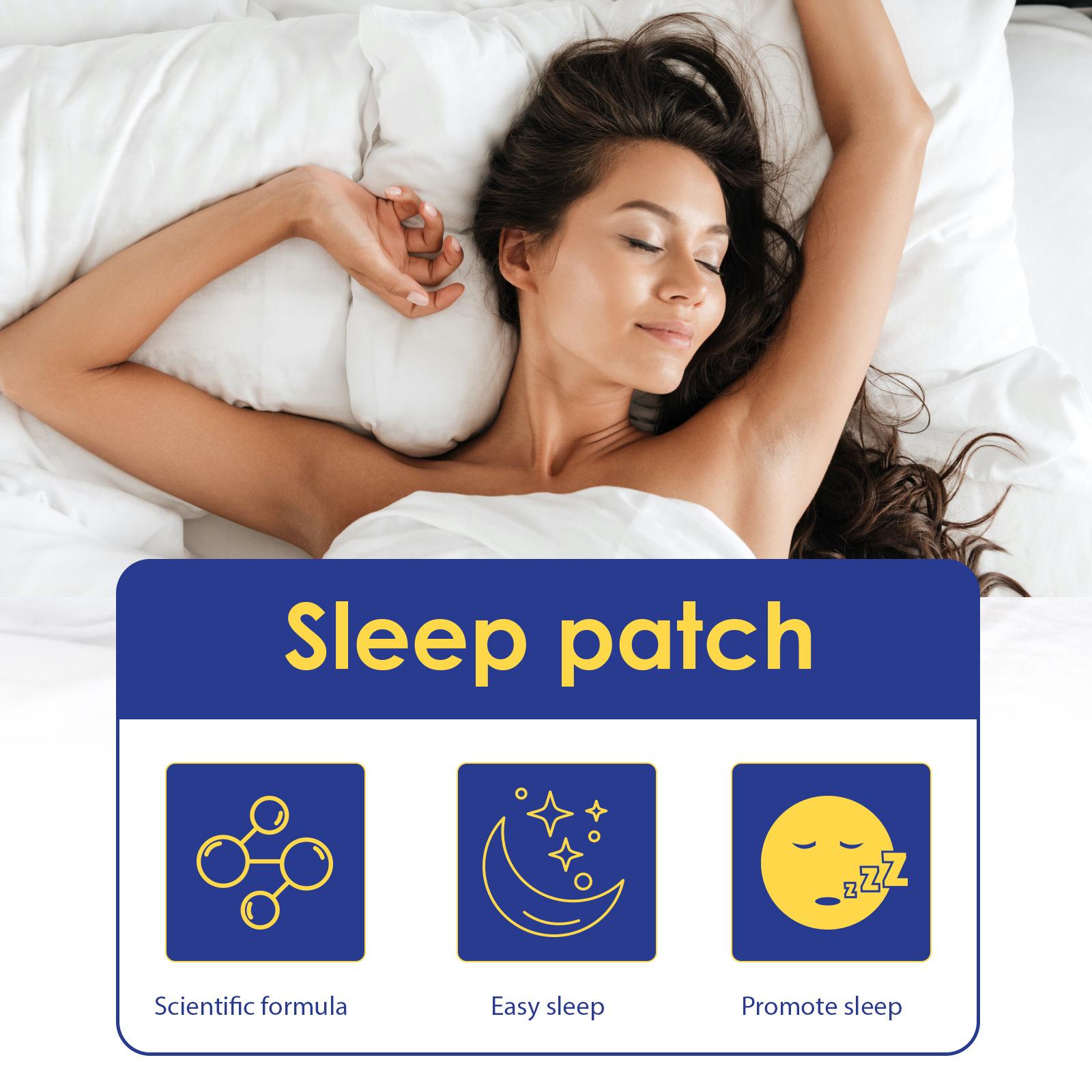 48pcs EELHOE Sleep Aid Patch perawatan bantu tidur Natural Sleepy Aid Patch Mengatasi Insomnia Susah Tidur Gangguan Tidur Malam Sulit Tidur Paling Ampuh Insomia Eye