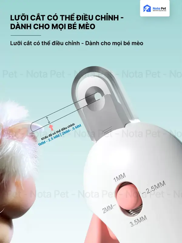 Kéo cắt móng cho mèo cưng – Cắt móng nhanh chóng an toàn và chính xác – Nota Pet VN 4