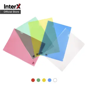 Folder One Clear Sleeves/ Map L Plastik Arsip File Kantor Sekolah Transparan Bening isi 12pcs A4