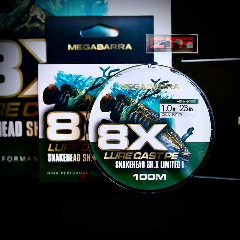 [ MEGABARRA ] TẶNG MỒI - DÂY CÂU CÁ PE 8X SNAKEHEAD SH.X LIMITED đi câu bắt cá fishing 6