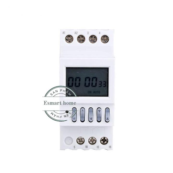 Công tắc hẹn giờ tháng NKG5 16 chương trình bật tắt thiết bị điện tháng cầu dao đảo chiều bộ chuyển nguồn ats