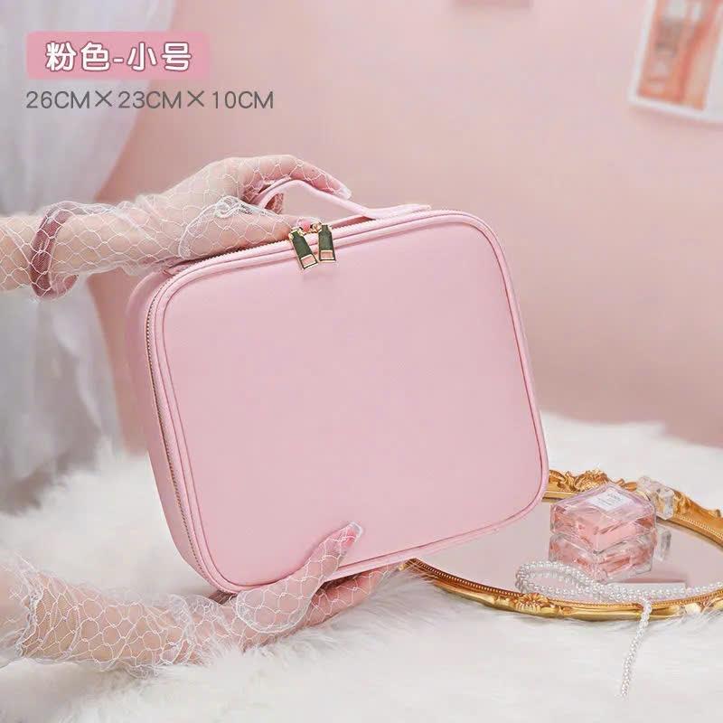 Yến Hali Cốp Da Size 26cm Đựng Mỹ Phẩm Đồ Trang Điểm Makeup Cá Nhân Có Đai Đỡ