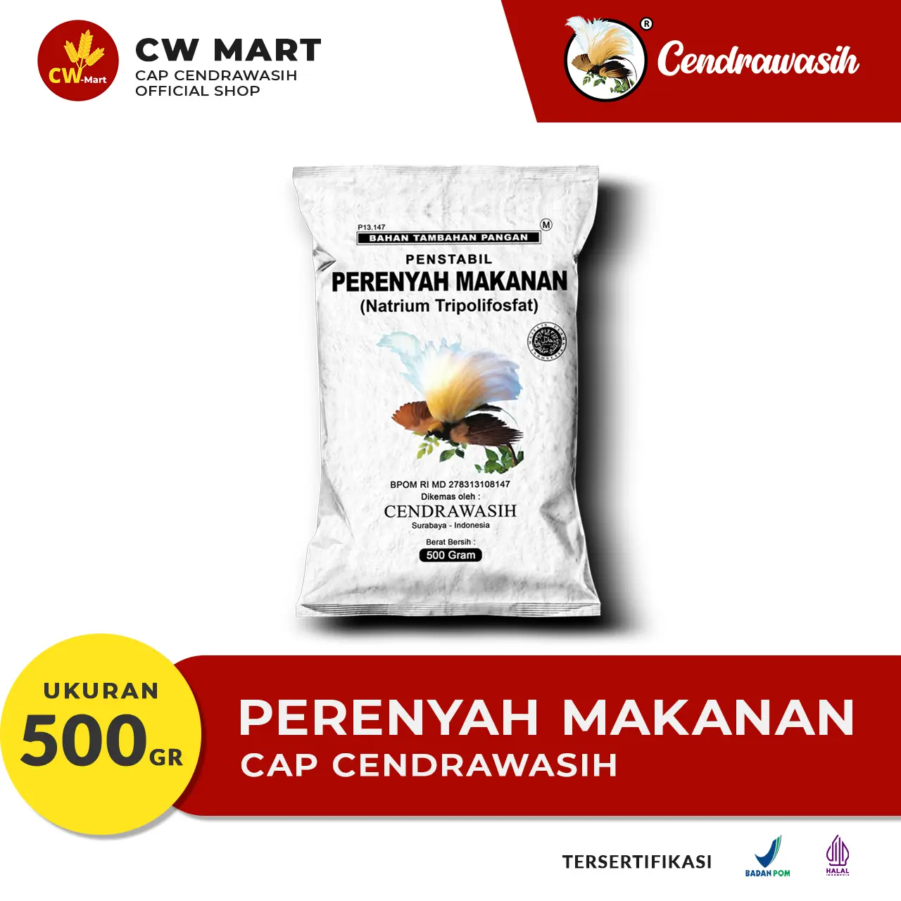 Cap Cendrawasih Perenyah 500gr