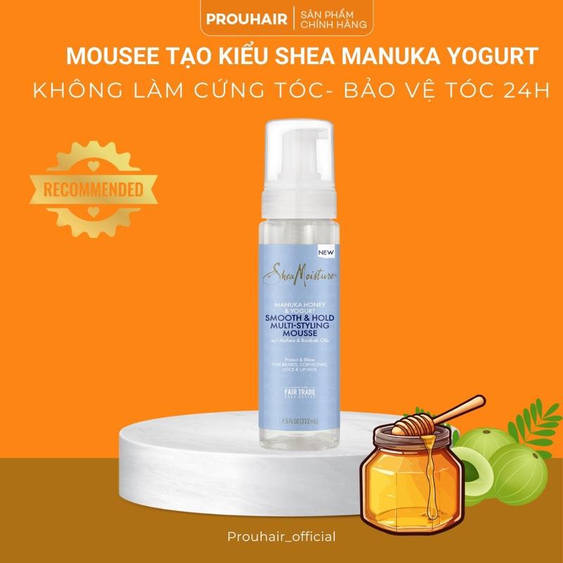 [PROUHAIR] Mousse giữ nếp tóc đa năng Smooth & Hold multi styling Mousse Shea Moisture 222ml