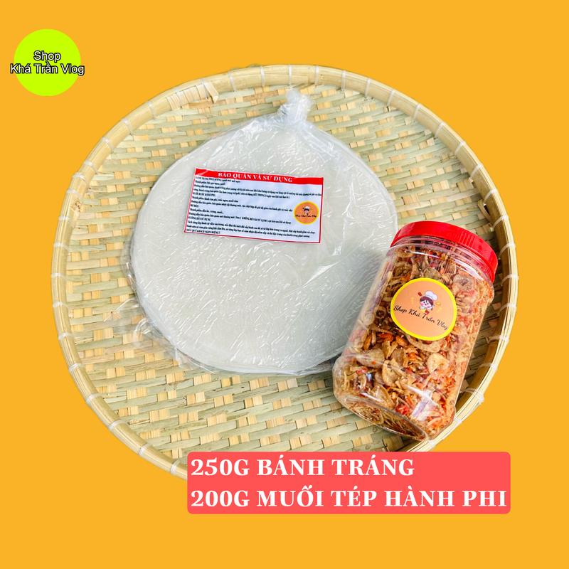 Combo Bánh Tráng Phơi Sương Muối Ruốt Hành Phi Gió Bão Bùng Snack Ăn Vặt Food 