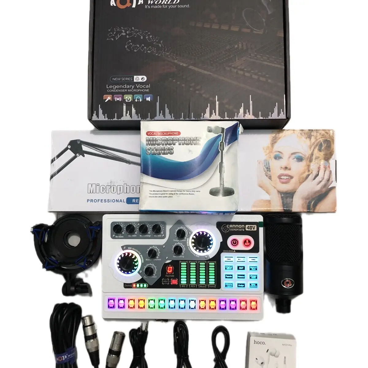 Soundcard X5 màu trắng  Mic P1  màu đen bảo hành 6 tháng nhà cung cấp trong 30 ngày bị lỗi gửi về 1 đổi 1 qua 30 ngày gửi về bảo trì.