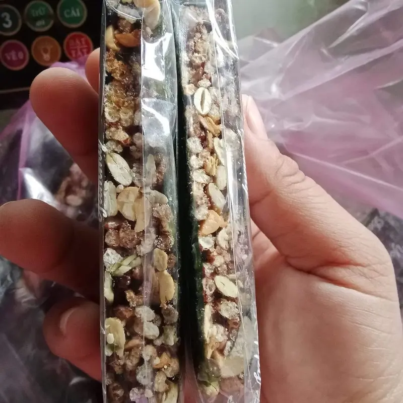 thanh rong biển kẹp hạt túi 500g 4