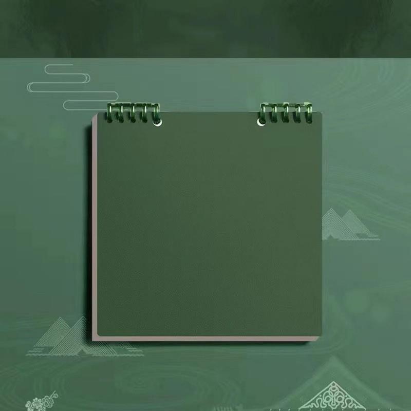 Product Introduction of Trendy Note Pads Loose-leaf Notebook Waterproof Shell Removable Grid Writing Paper Delicate Thick Square Notebook School Supplies 11