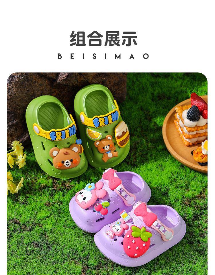 Product Introduction of Boys and Girls Cartoon Home Soft Bottom Non-Slip Sandals 21