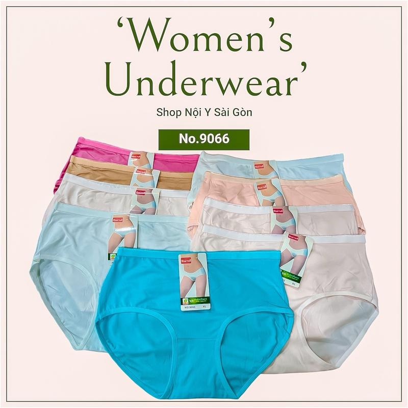 Combo 10 Quần Lót Nữ Bigsize 55-85Kg Chất Vải Cotton Thái Mềm Mịn Co Giãn 4 Chiều [No.9066] 0