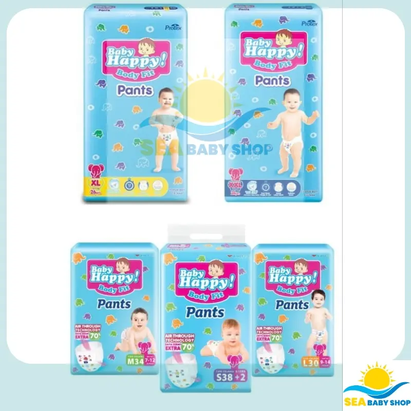 [ DISKON 10.10 ] PAKET 2 BALL POPOK BABY HAPPY PANTS S40 M32 L28 XL26 XXL24