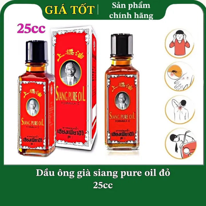 (Nội Địa) Dầu Ông Già Đỏ thái lan chính hãng- Chữ Vàng 25cc -