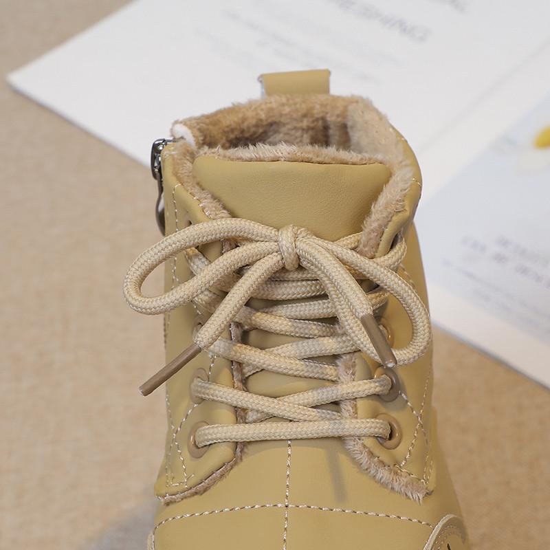 Product Introduction of 2024 Children Short Boots for Girls Boys Winter New Fashion Korean Style Soft Bottom Anti-slippery Casual Versatile Warm Shoes 13