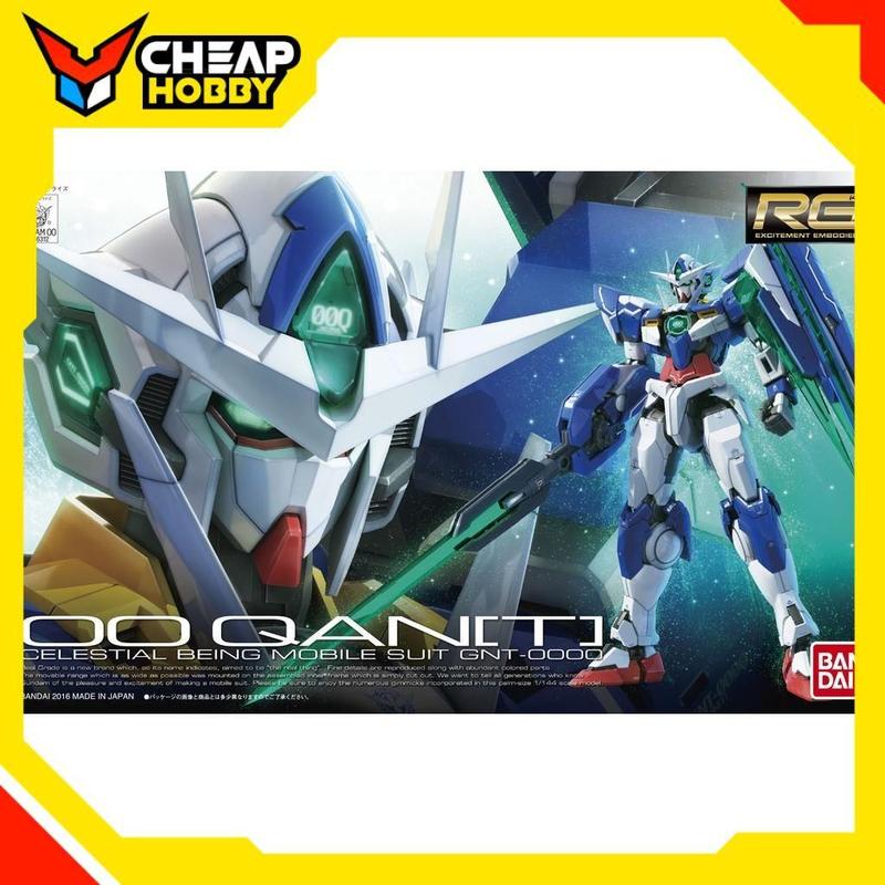  Mô Hình lắp ráp Gundam RG 1 144 Gundam 00 QanT   Qan T  của Bandai Nhật 